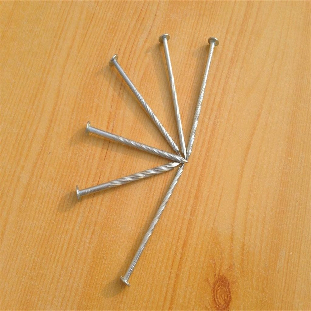 304 Stainless Steel Threaded Nail Galvanized Round Head Nail