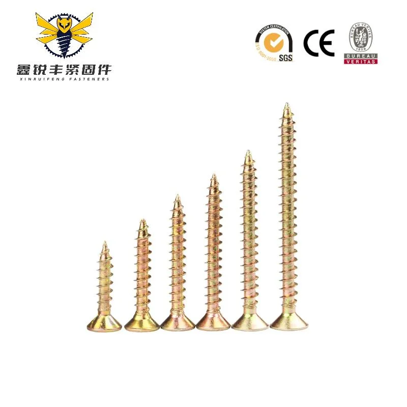 Factory Price Double Countersunk Head Wood Screw Single Thread Drywall/Chipboard Nail