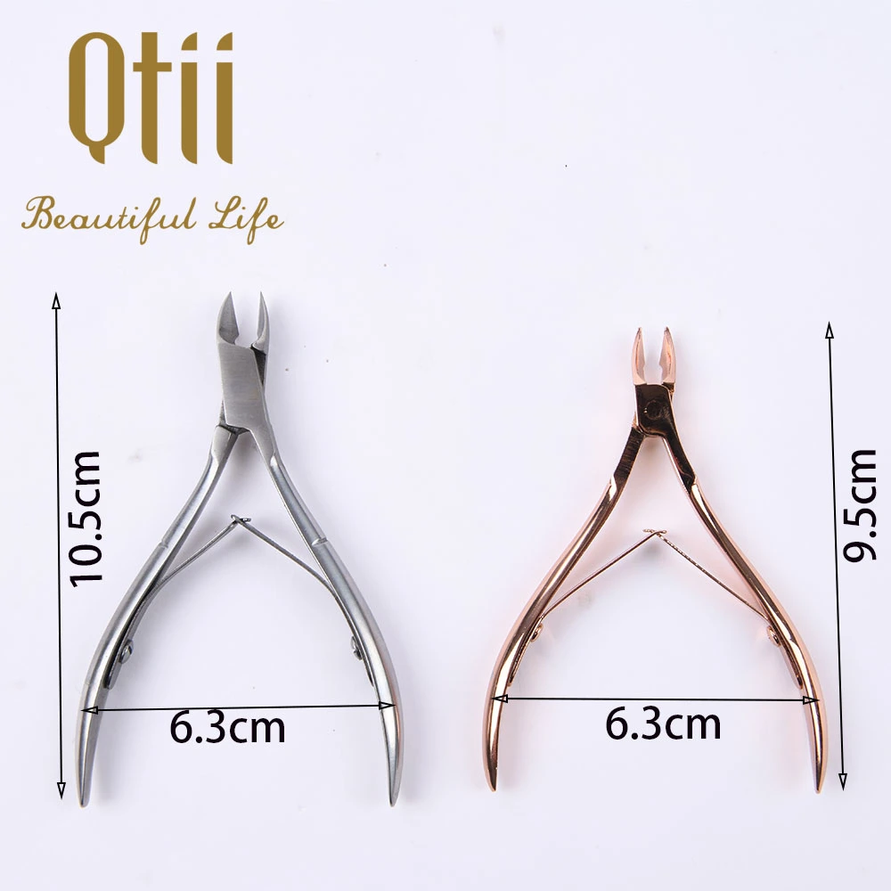 Cuticle Cutter Nippers Pointed Blade Trimmer Stainless Steel Nail Clippers for Fingernails No Cuticle Pusher