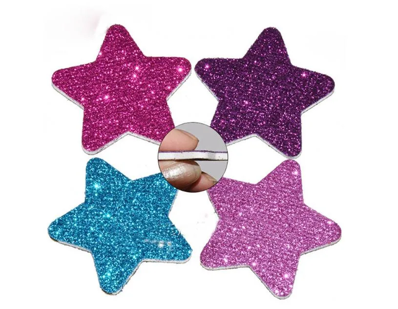 Nail Art Set Accessories Five-Pointed Star Glitter Nail File Non-Woven Fabric Onion Powder Shaped Nail File