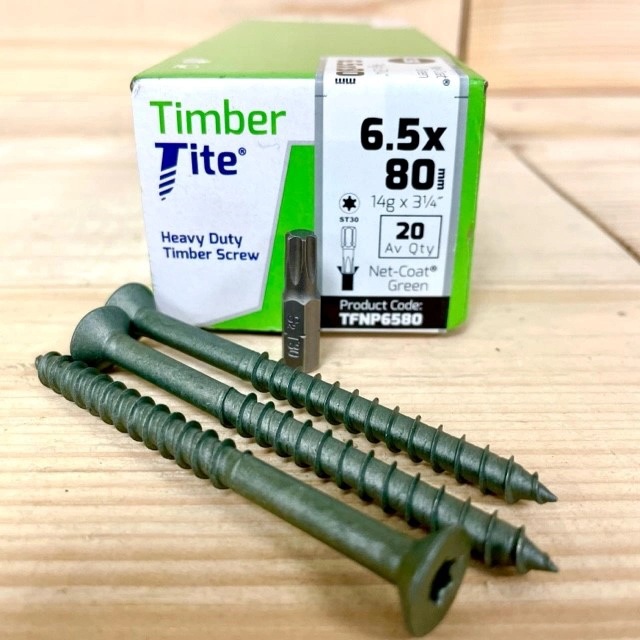 Chipboard Screw Galvanized M4/5/6 Csk Serrated Thread 4.5 X 16mm A2 Stainless Flat Head Tapping Wood Screws