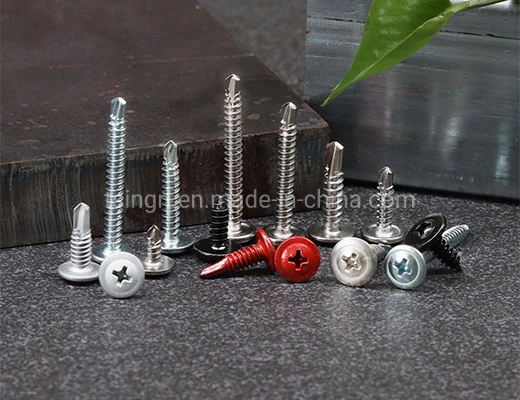 TGR/Tsingri Stainless Carbon Steel Painted Coating Phillips Truss Head Self Tapping Drilling Screws