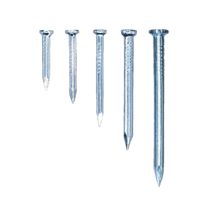 Hot Sale Top Quality High Hardness 1.5&quot;, 2&quot;, 2.5&quot;, 3&quot;, 4&quot; Iron Steel Smooth Shank Building Galvanized Masonry Cement Concrete Nails for Concrete Construction