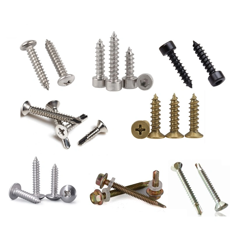 Hex Head Flange Stainless Steel Self Drilling Screw with PVC Washer DIN7504 SS304 SS316 Ss410 Hex Self Tek Drilling Screws with Washer EPDM