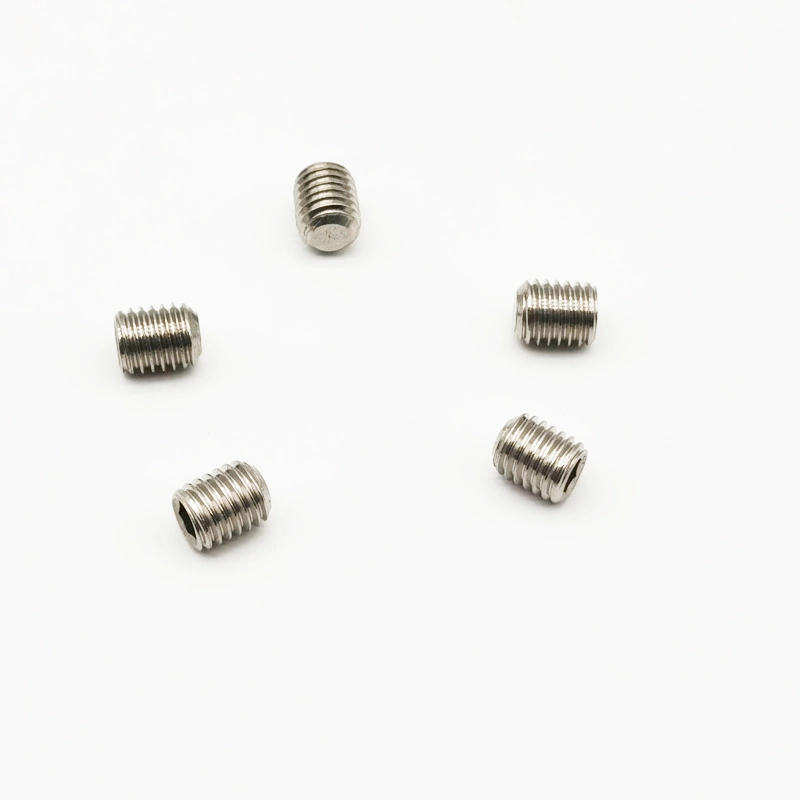 DIN 914 Ncikel Plated Hexagon Socket Set Screws with Cone Point