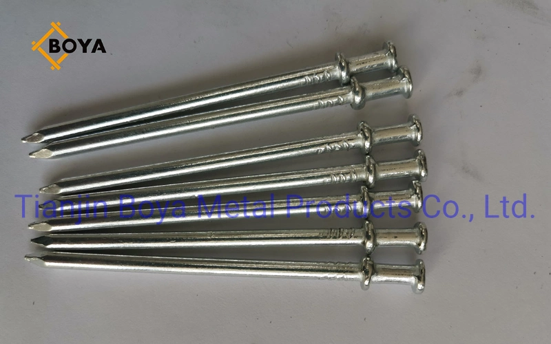 Hotsale Q195 2&prime;&prime; 2.5&quot; Polished Galvanized Double Head Nail Common Iron Nail