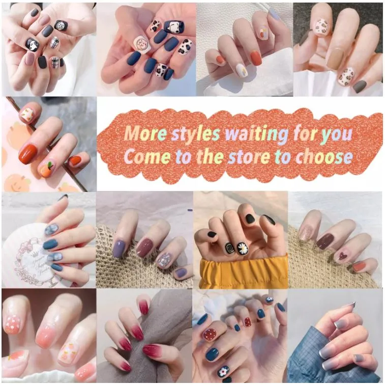 European and American French Style Wearing Armor Ballet Nail Shaped False Nails