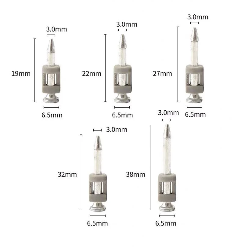 Gas Shooting Nails Gun Nail Plastic Strip Gas Drive Pins Concrete Nails