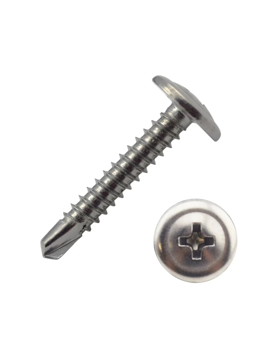 A2 A4 Stainless Steel C1022 Steel Modified Wafer Truss Head Self Drilling Tapping Screw 4.2X50mm