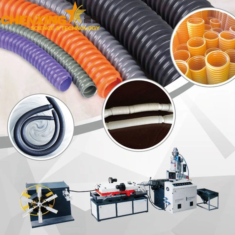 Single Wall Corrugated Tube Production Line Single Screw Extruders