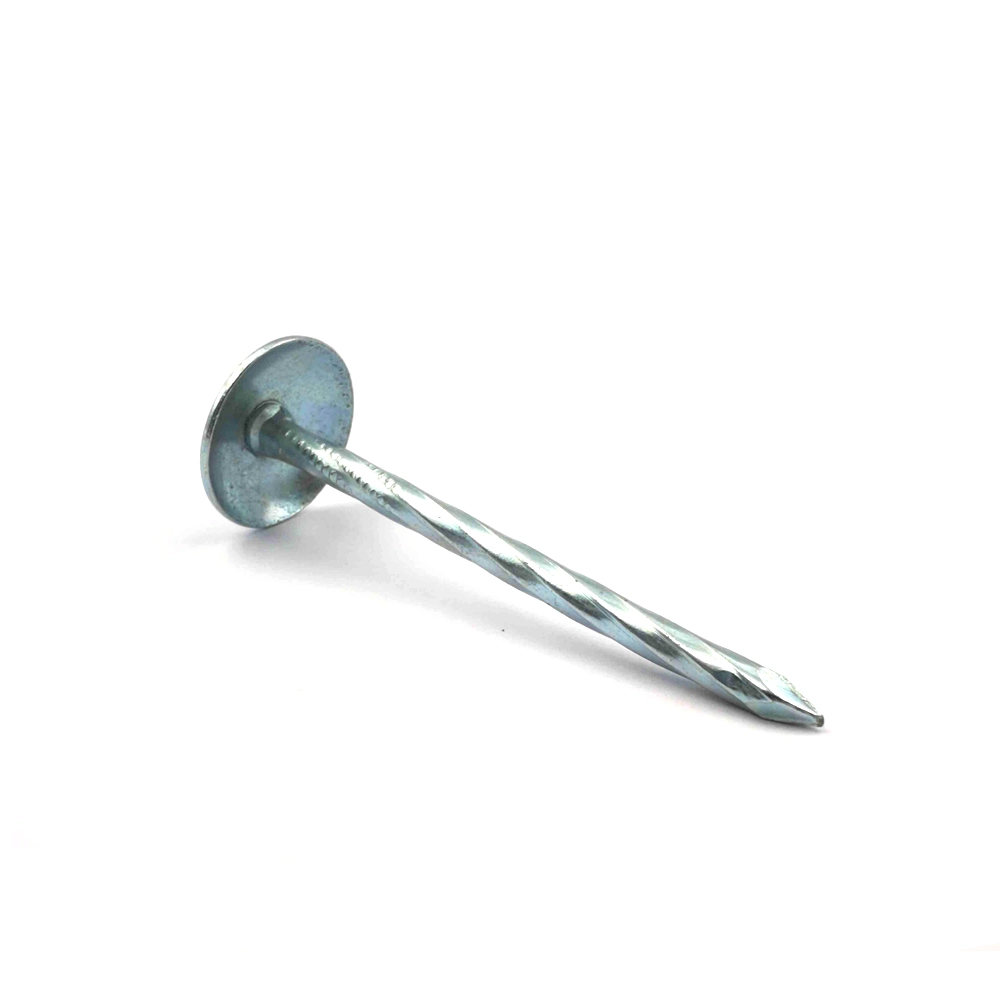 Galvanized Umbrella Head Roofing Nail with Spiral Shank