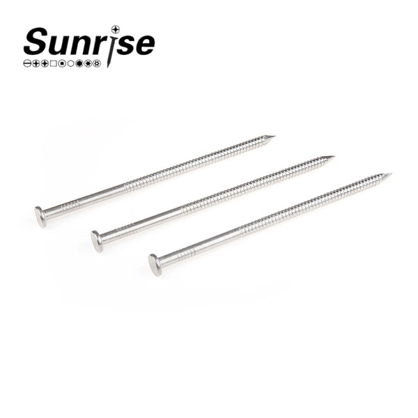 Flat Head (Checkered) Ring Shank Nails Screw