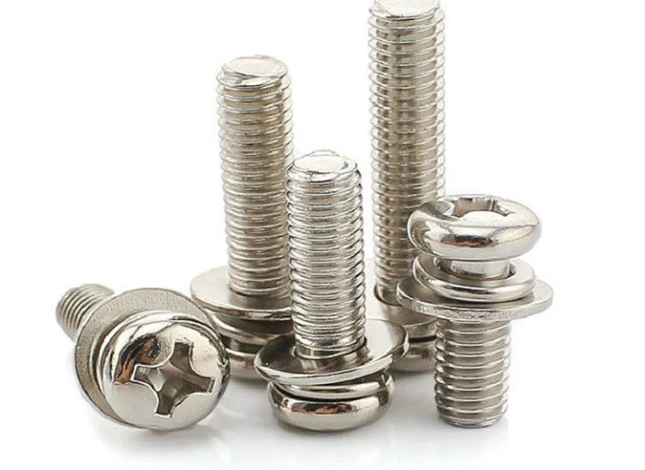 Stainless Steel Pan Head Combination Sems Machine Screw with Two Washers