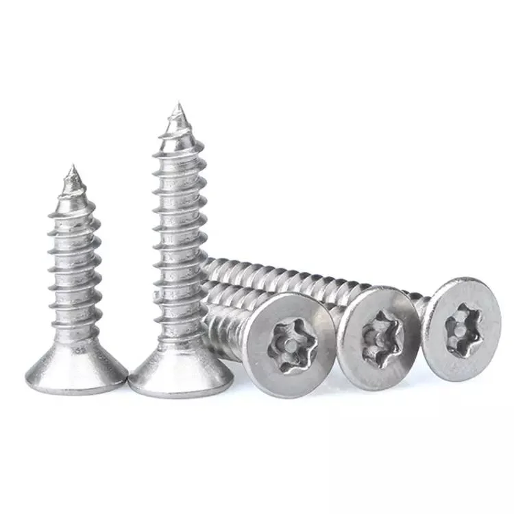 Stainless Steel Plum Flower Head Torx Security Self Tapping Screw Anti Theft Countersunk Self Tapping Screws