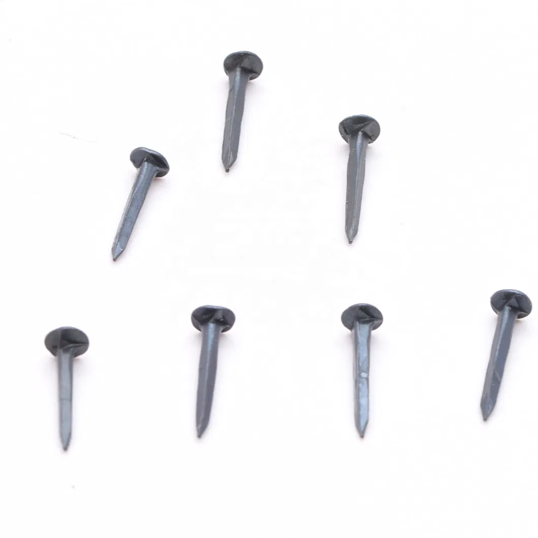 1 Inch Steel Cut Tacks / Flat Head Hand Cut Shoe Tacks and Square Body Nail / Blue Decorative Nail Iron DIN