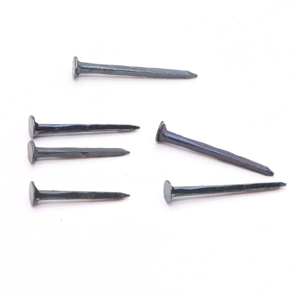 1 Inch Steel Cut Tacks / Flat Head Hand Cut Shoe Tacks and Square Body Nail / Blue Decorative Nail Iron DIN