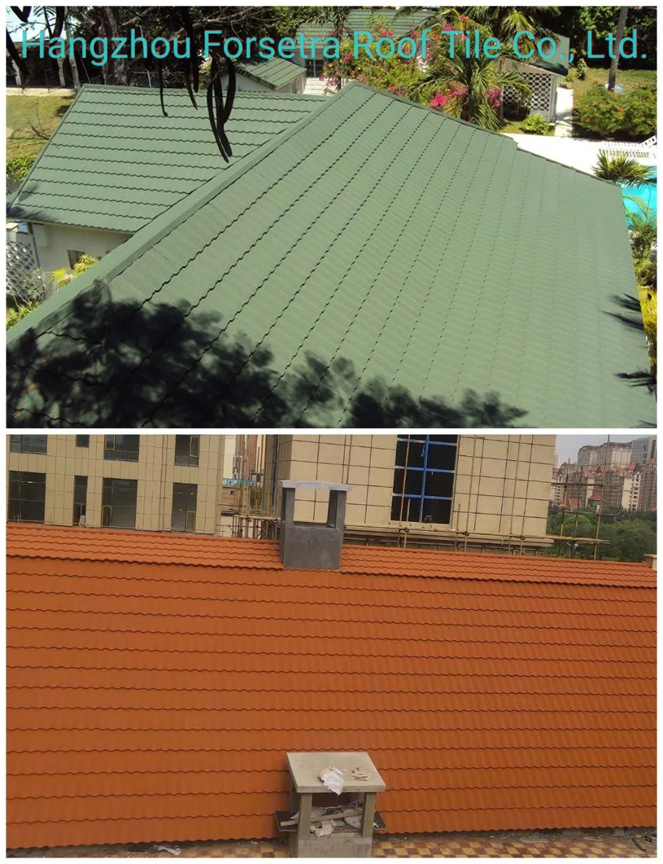 Spanish Tiles Classic Construction Materials Stone Coated Roofing Tiles for House Roof Top in Tanzania