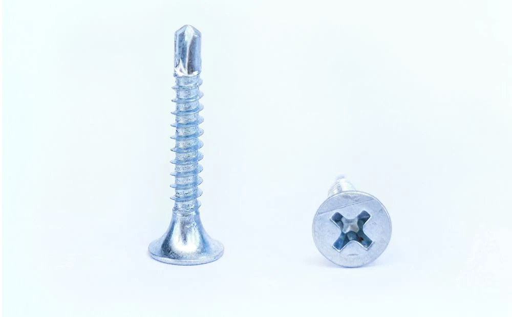 Clear Zinc Coating Bugle Head Phillips #2 Point Self Drilling Drywall Screw