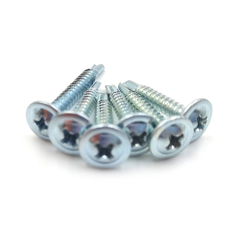 Wafer Head Phillip Drive Zinc Plated Tornillo Self Drilling Screw Self Tapping Screw Manufacturer