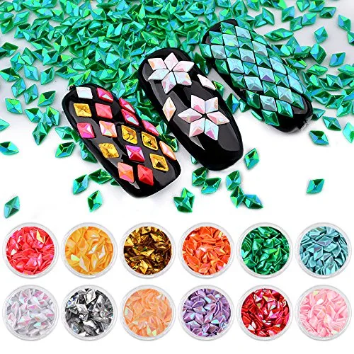 Mix Colors Ultra-Thin Shiny Chameleon Unicorn Nail Glitters