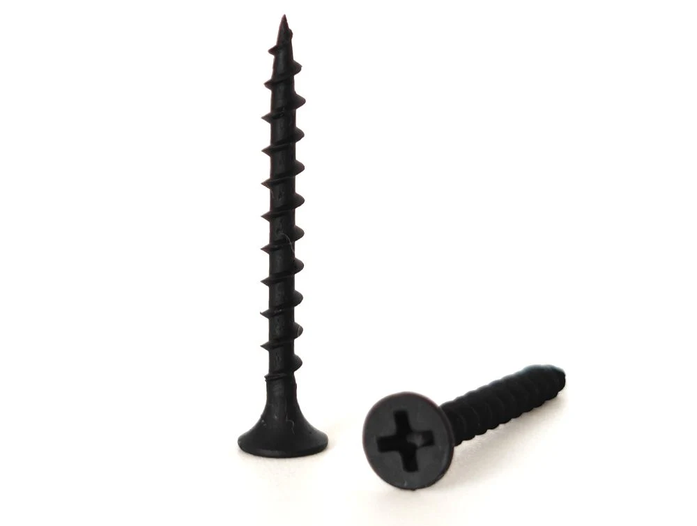 Black Grey Phosphate Coarse Thread Self-Tapping Bugle Head Drywall Board Screws