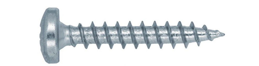 Pan Serrated Head Pozi/Phillips Slotted Combo Drive Blue Zinc Plated Bzp C1022 Self Tapping Screw