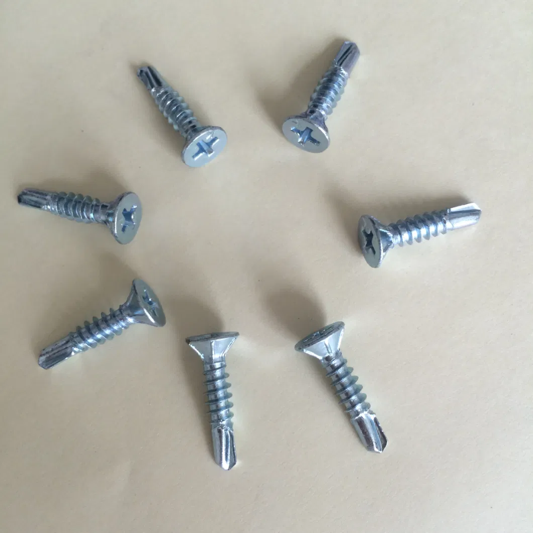 3.9X25 mm Good Quality Metal Plate Joint Countersunk Head Self Drilling Screw