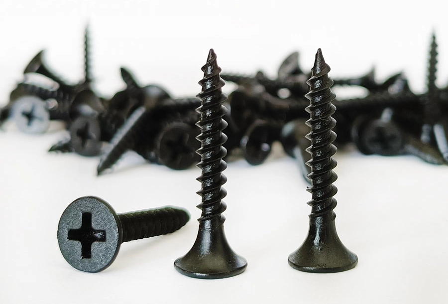 Black Phosphated Bugle Head pH Phillips Gypsum Drywall Screws