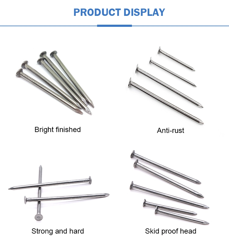 Factory Price Prego Clavos Common Steel Nails Iron Wire Nail for Construction