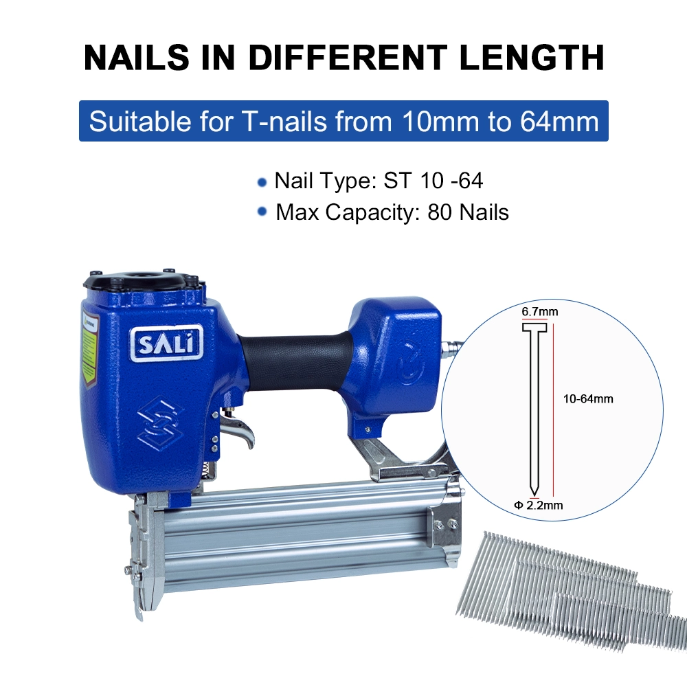 Sali ST64B 10-64mm Pneumatic Air Steel Nail Gun Nailer