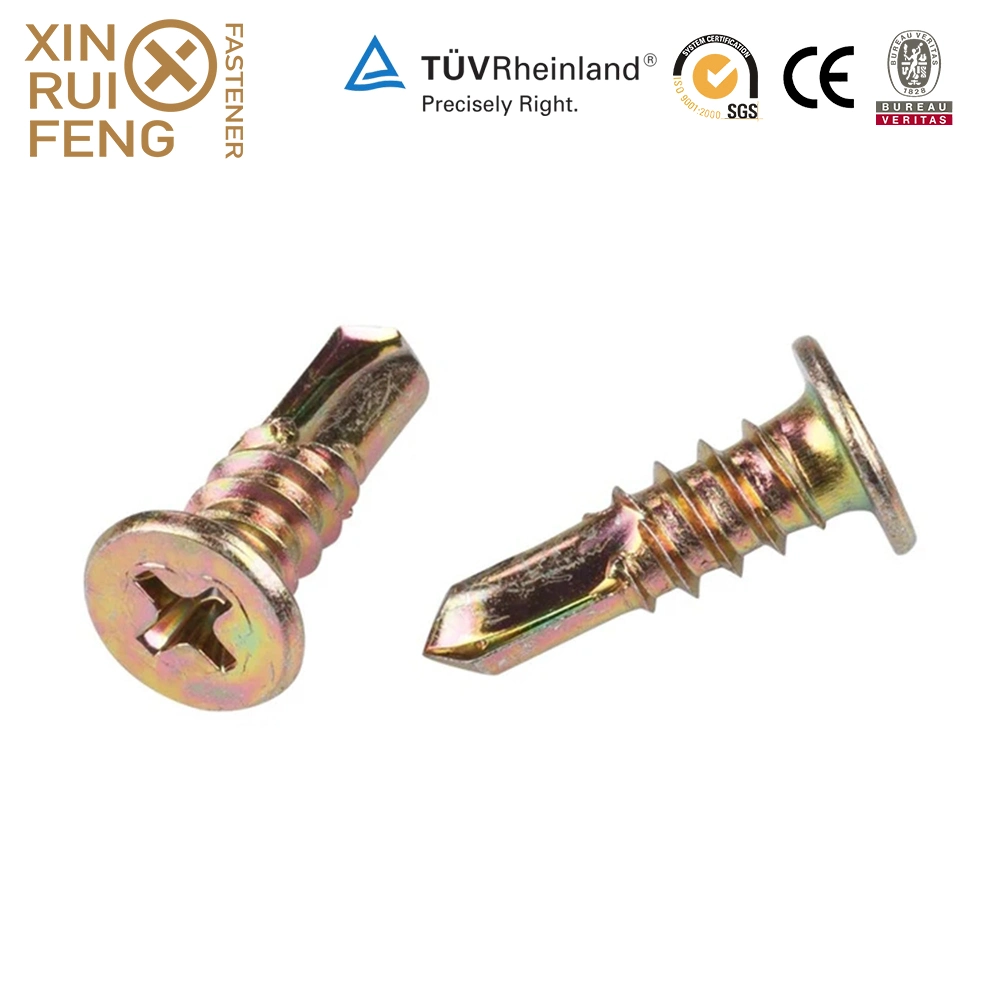 Xinruifeng Fasteners 10gx19 As3566 pH. 2 X Drive Serrated Round Gasket Flat Head Framer Framing Self-Tapping Drilling Screws for Steel Frame