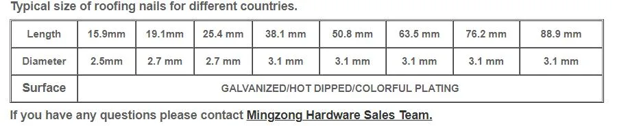 2.5-3.1mm /Q195 Q235 /Clout Roofing Nail /Cupper Nail/Roofing Felt Nail Galvanized/Hot Dipped Clout Nail