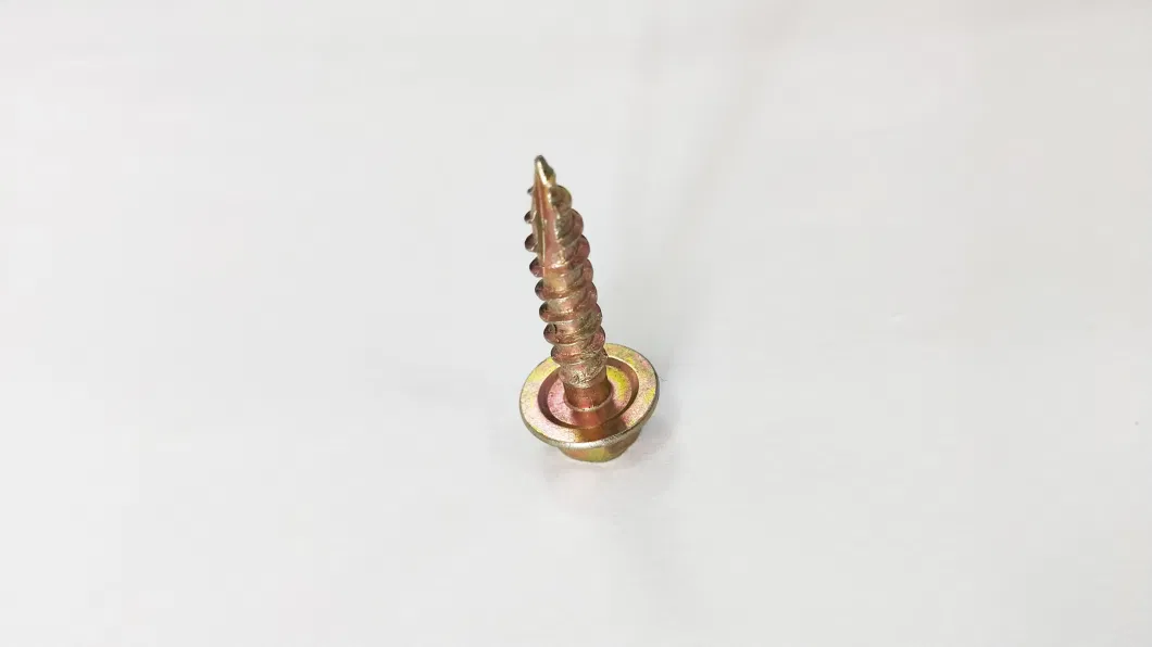 Hot Sell Yellow White Zinc Plated Type 17 Hex Head Screws