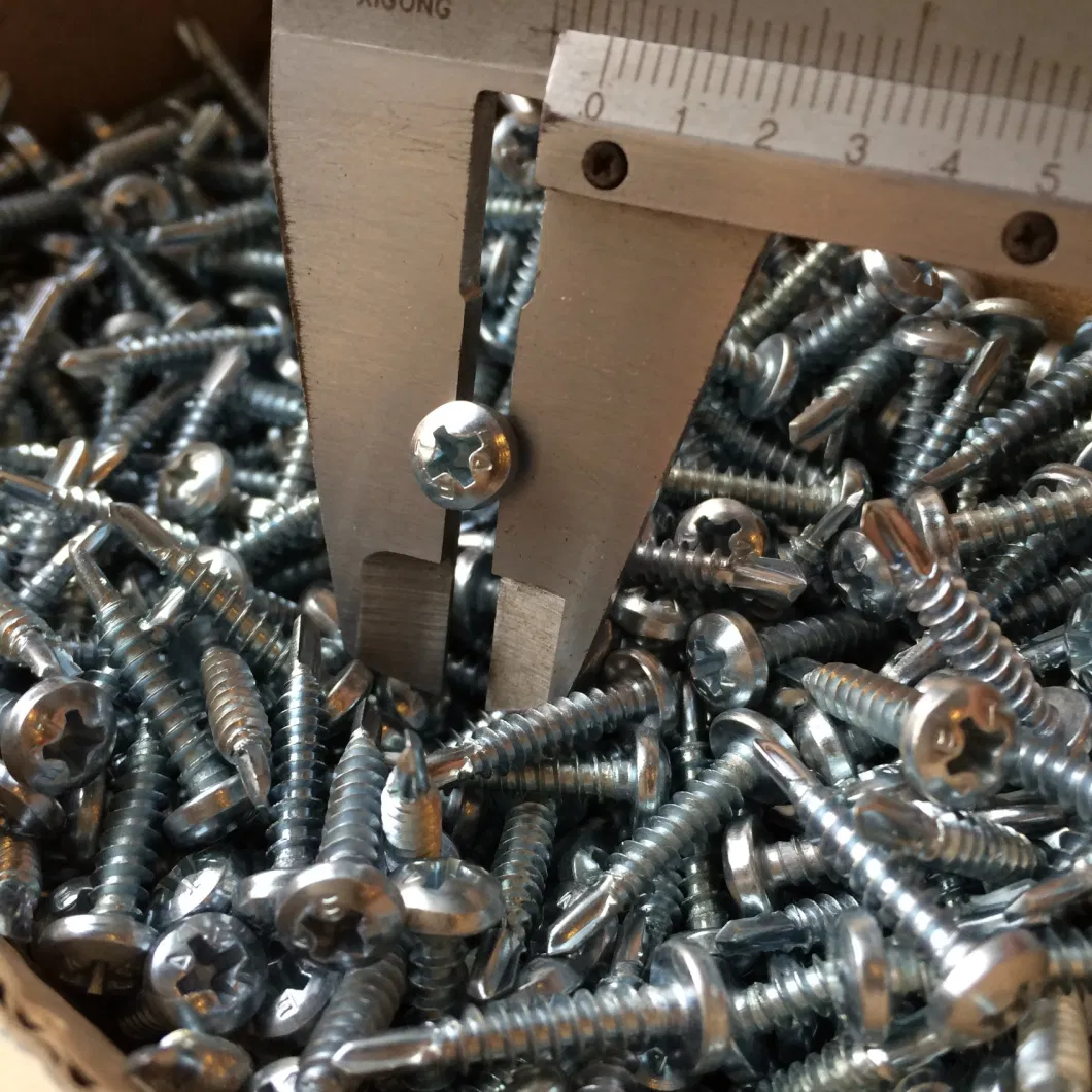 M3.5-20X16mm Residential Steel Frame Construction Zinc Plated Hex Washer Head Self-Drilling Screws