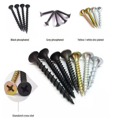 High Quality Factory Price C1022A Black Head Fine Thread Drywall Screw Tornillos