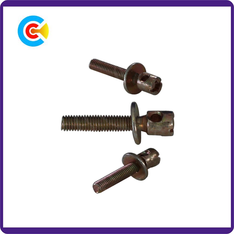 DIN/ANSI/BS/JIS Carbon-Steel/Stainless-Steel 4.8/8.8/10.9 Galvanized Phillip/Slot Flat Pad Combination Lead Screw