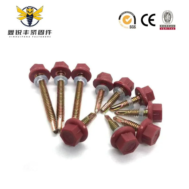 Point Bsd Self Drilling Screws Indented Hex Washer Head Unslotted Stainless 410 / Bonded Washer