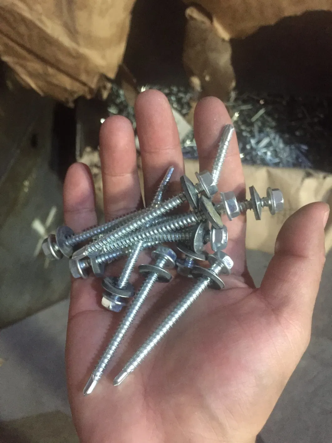 Concrete Screws Slotted Hex Washer Head