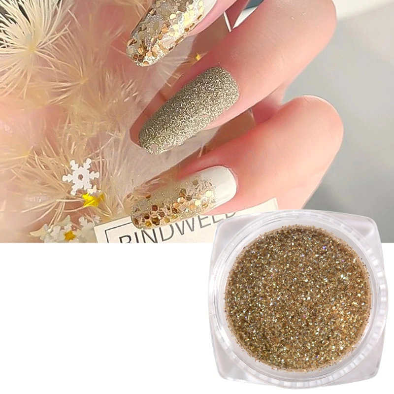 6 Colors Mixed Nail Crystal Broken Diamond Glass Micro Diamond Shiny Nail Sequin