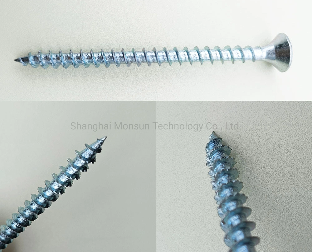 Saw Thread Serrated Thread Cutting Point Countersunk Head Star Drive Pozi Recess Deck Screws Chipboard Screw