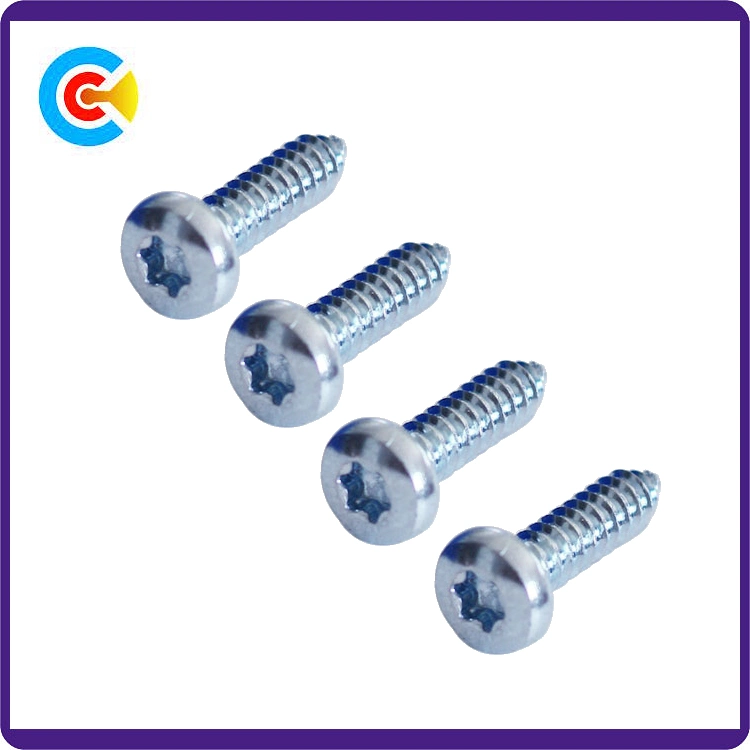 Stainless Steel/4.8/8.8/10.9 Galvanized/Zinc Flower Pan Head Self-Tapping Screw for Furniture/Kitchen/Cabinet