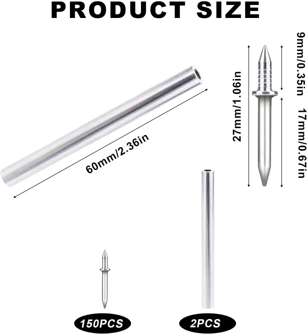 Seamless Double-Headed Nails for Baseboards, Special Invisible Belt Sleeve Tools Seamless Screws