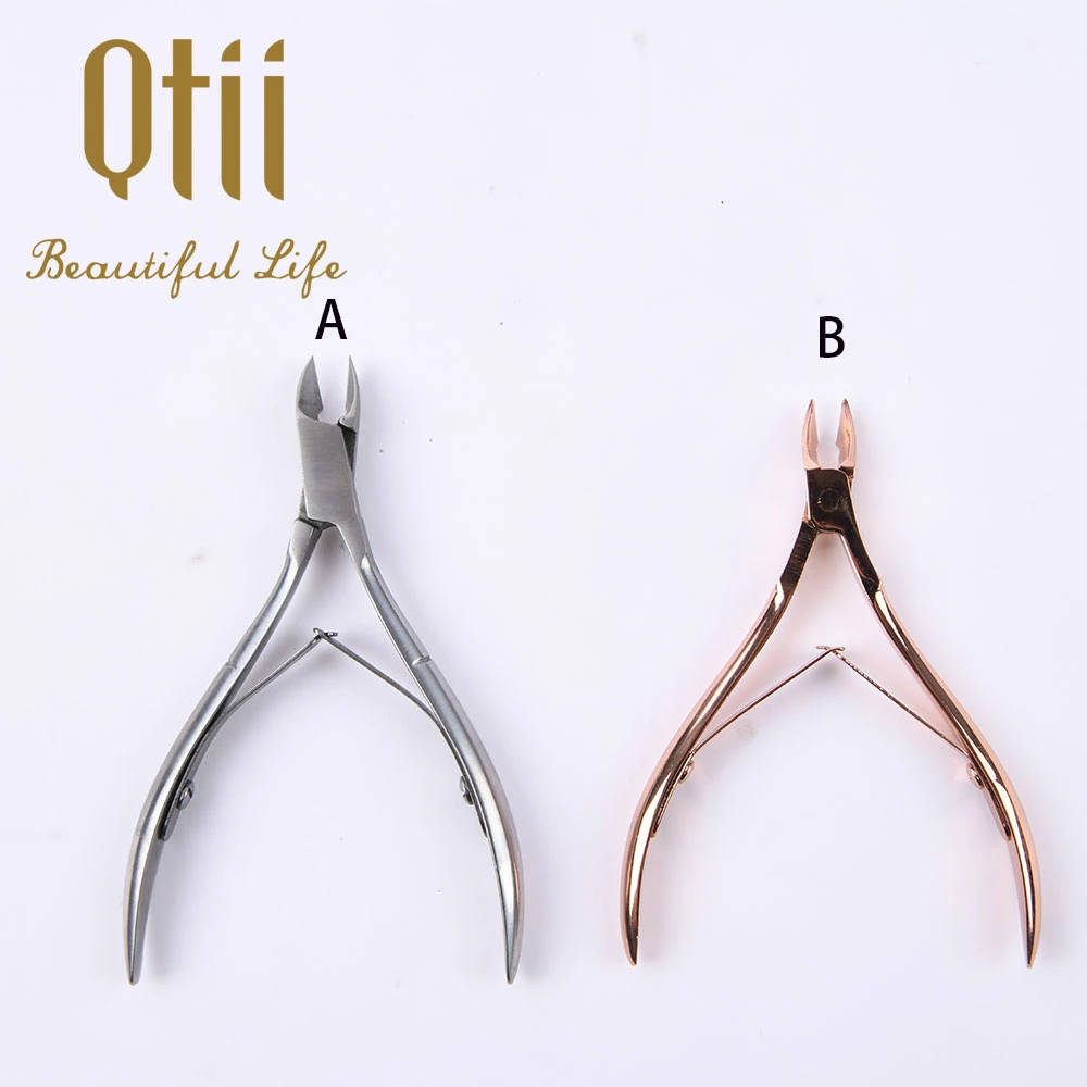 Cuticle Cutter Nippers Pointed Blade Trimmer Stainless Steel Nail Clippers for Fingernails No Cuticle Pusher