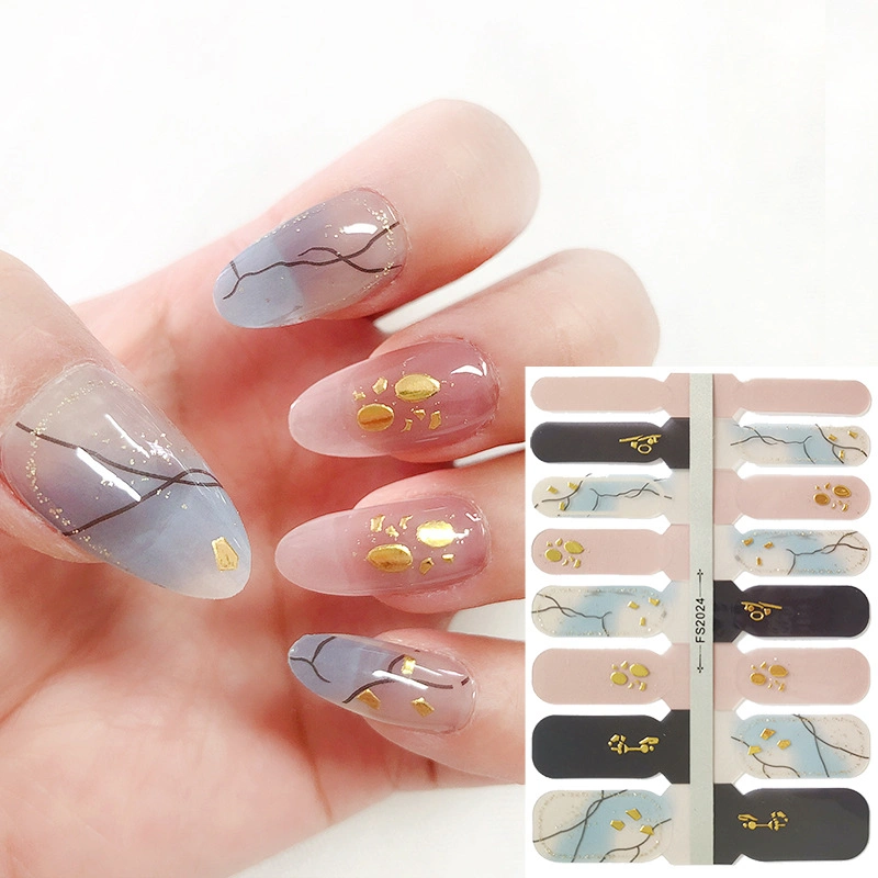 Newest Striped Color Nail Art Stickers