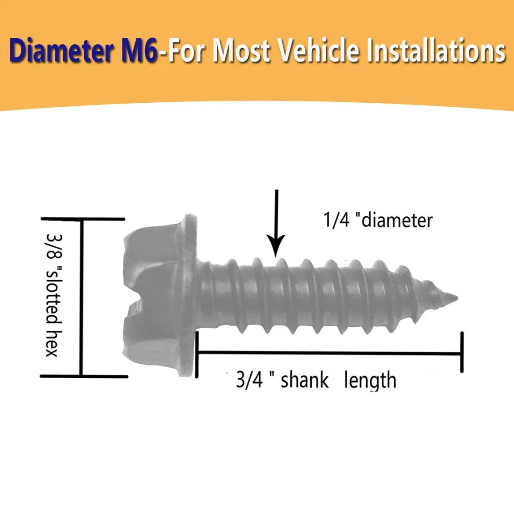 Slotted Drive Hex Head Concrete Screw Self Tapping Srcew