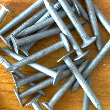 20mm X 3mm Galvanised Extra Large Head Clout Nails - 25 Kilo Box