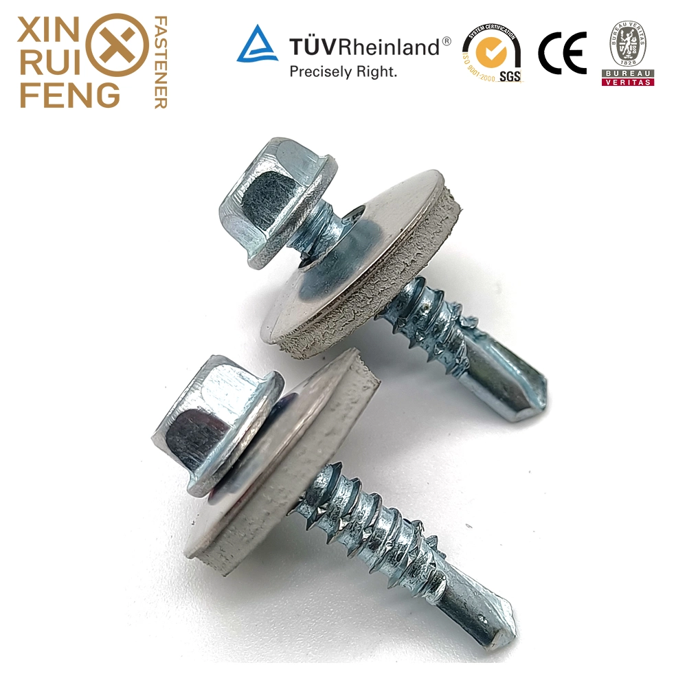 Chinese Xinruifeng Fasteners Epoxy Ruspert SDS Hex Flange Roofing Self Drilling Screws