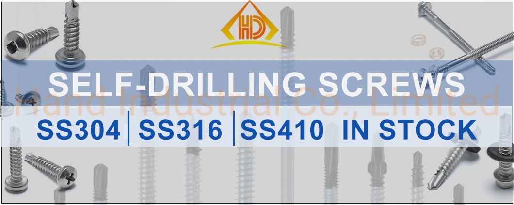 St3.9 St4.2 St4.8 SS304 Phillips Truss Wafer Head Self Drilling Screws for Sheet Metal