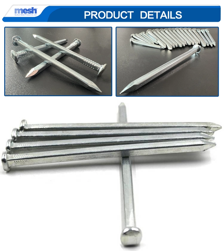 Factory Price Electro Galvanized Q195 Square Shank Boat Nail