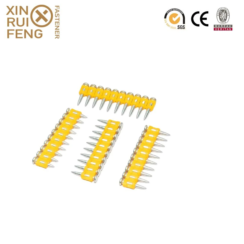 Plastic Collated Concrete Nails Steel Drive Gas Pins Shooting Nails